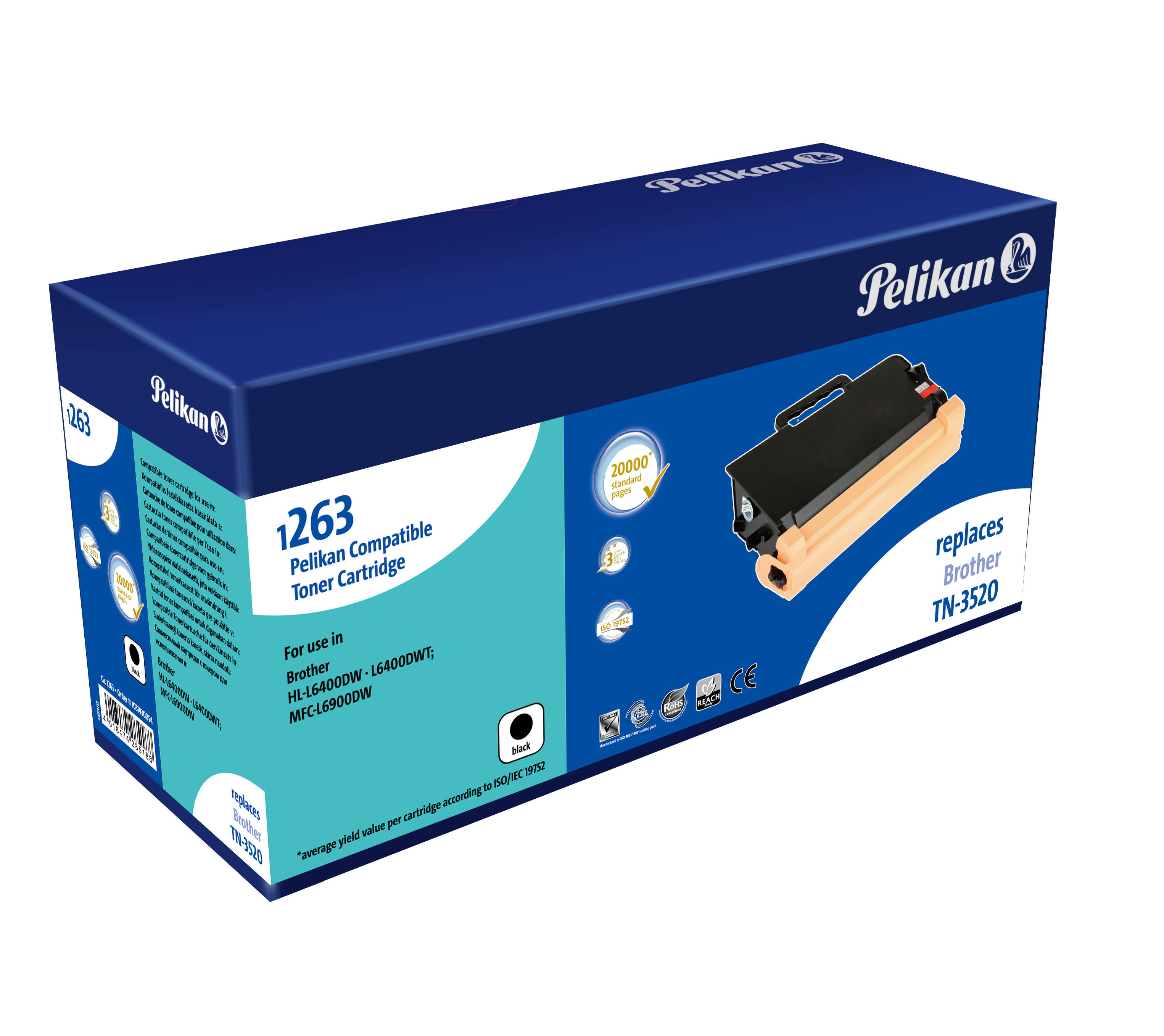 Pelikan 1031430054 cartuccia toner 1 pz Compatibile Nero