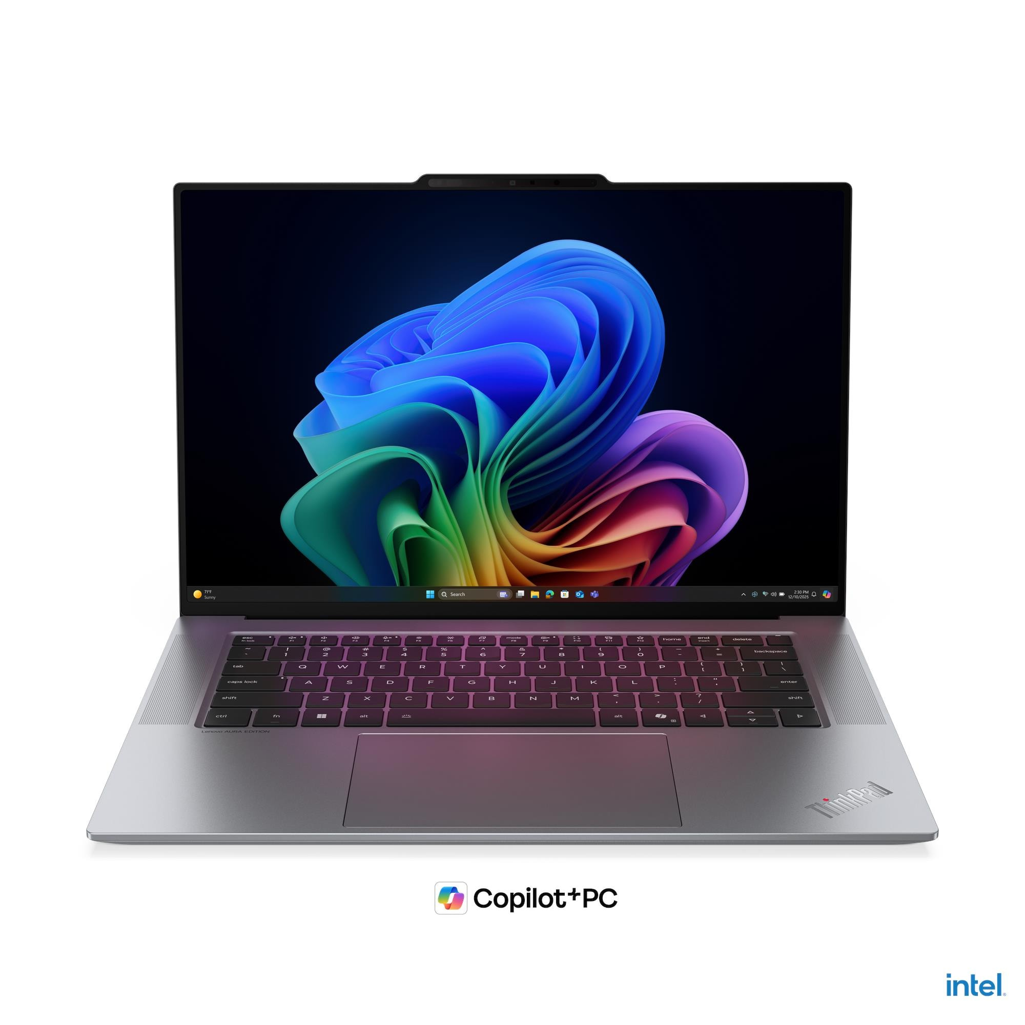 Lenovo ThinkPad X9-15p Gen 1 Aura Edition Copilot+ PC 358H Ordinateur portable 38,9 cm (15.3) �cran tactile 2.8K 64 Go 1 To SSD Wi-Fi 7 (802.11be) Windows 11 Pro Allemand Gris