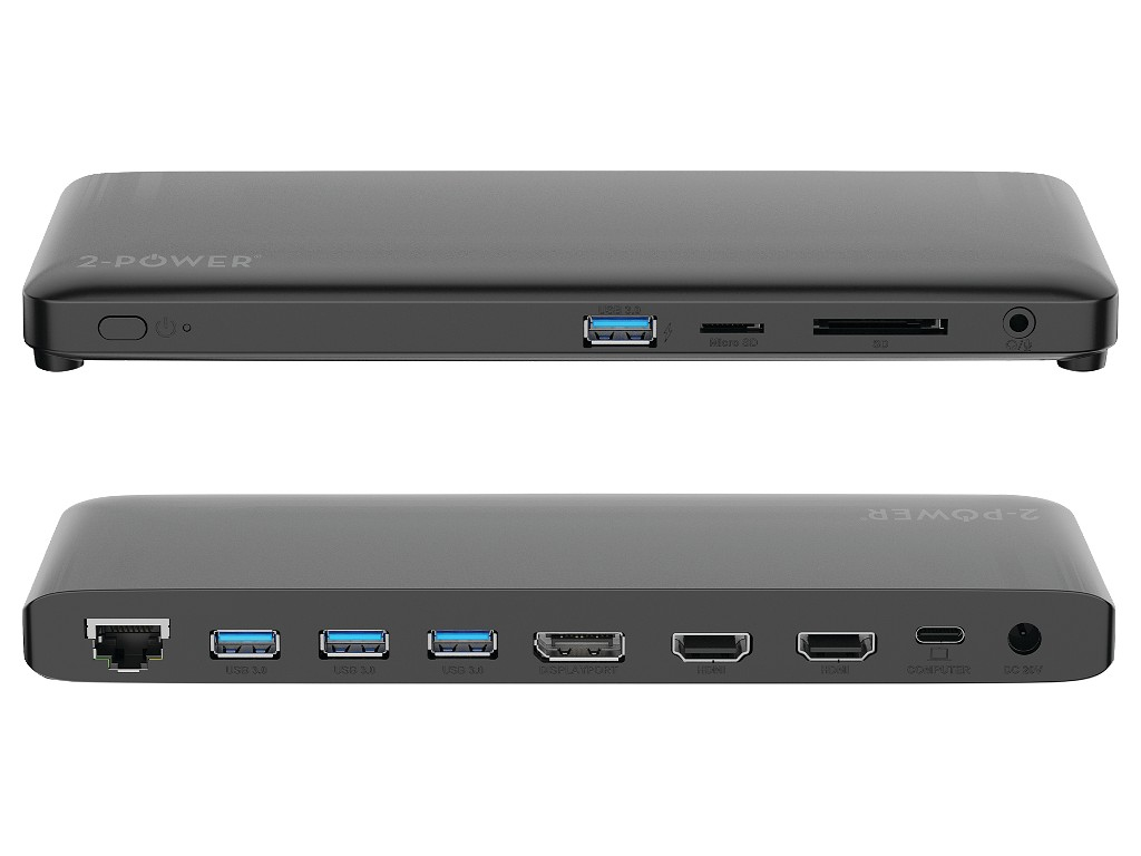 2-Power DOC0117A laptop dock/port replicator Black