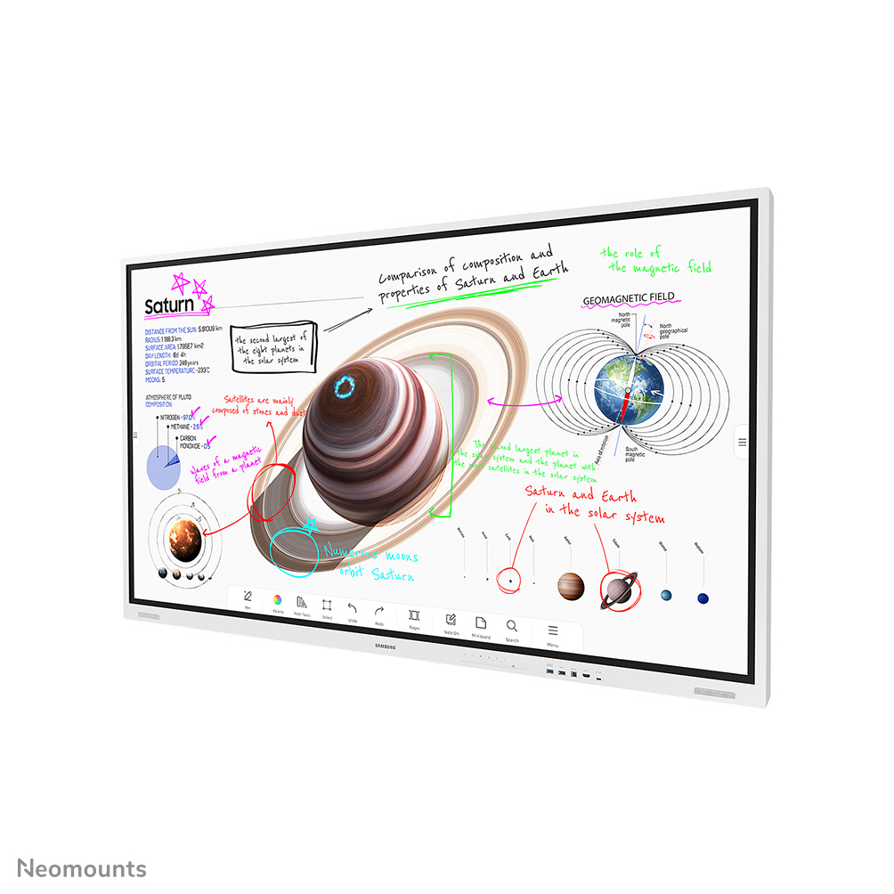 Neomounts WL85-515WH16 Support mural 55-75 - rotatif