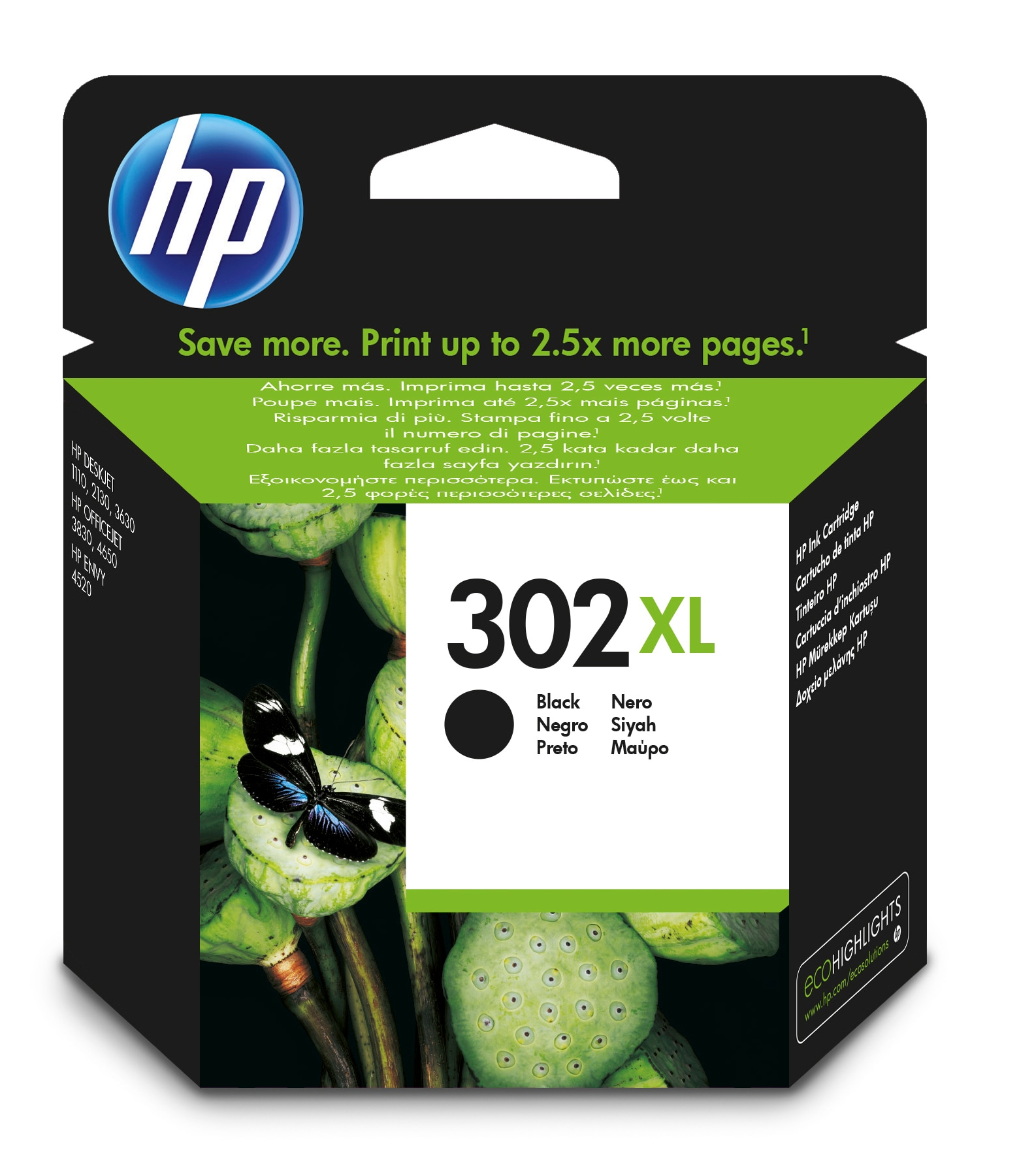 HP 302XL Cartouche d encre noire grande capacit authentique