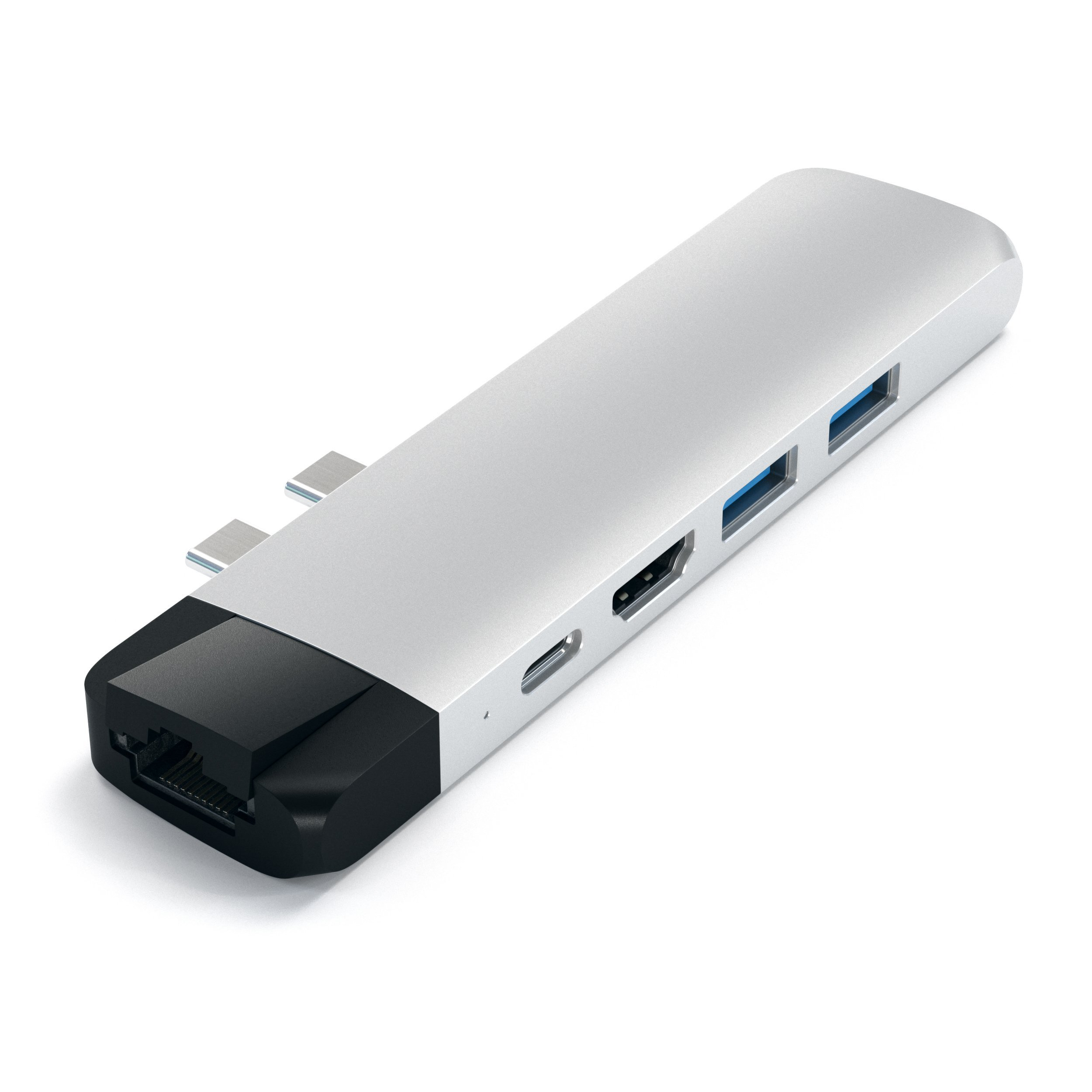 Satechi ST-TCPHES base para porttil y replicador de puertos USB 3.2 Gen 1 (3.1 Gen 1) Type-C Plata