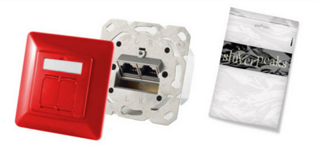 ShiverPeaks BS74280-R - 2 x RJ-45 - 6a - Rot - 1 St�ck(e)