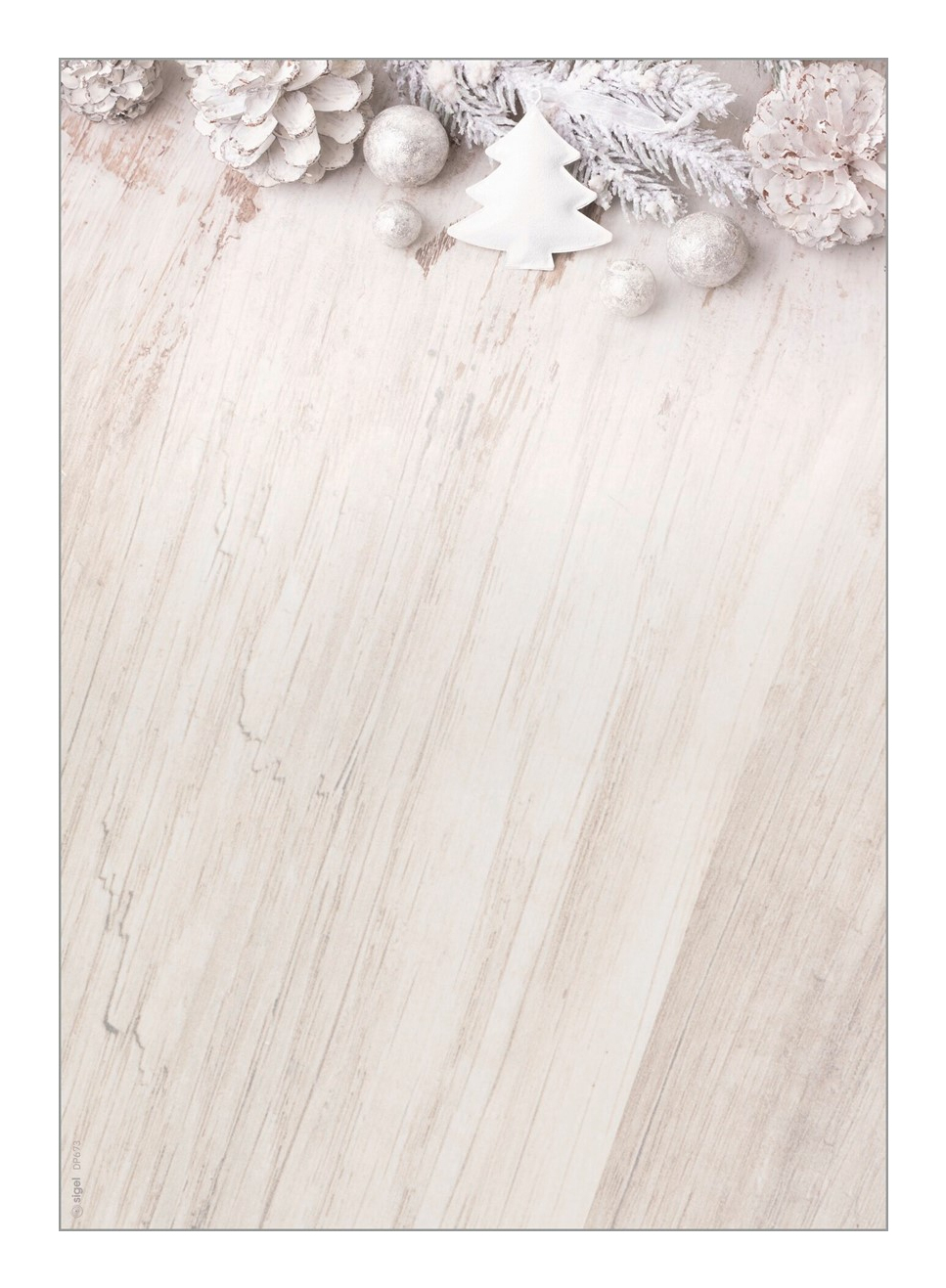 Sigel Weihnachtsbriefpapier Rustic White Motiv DIN A4 - 90 g/m� - A4