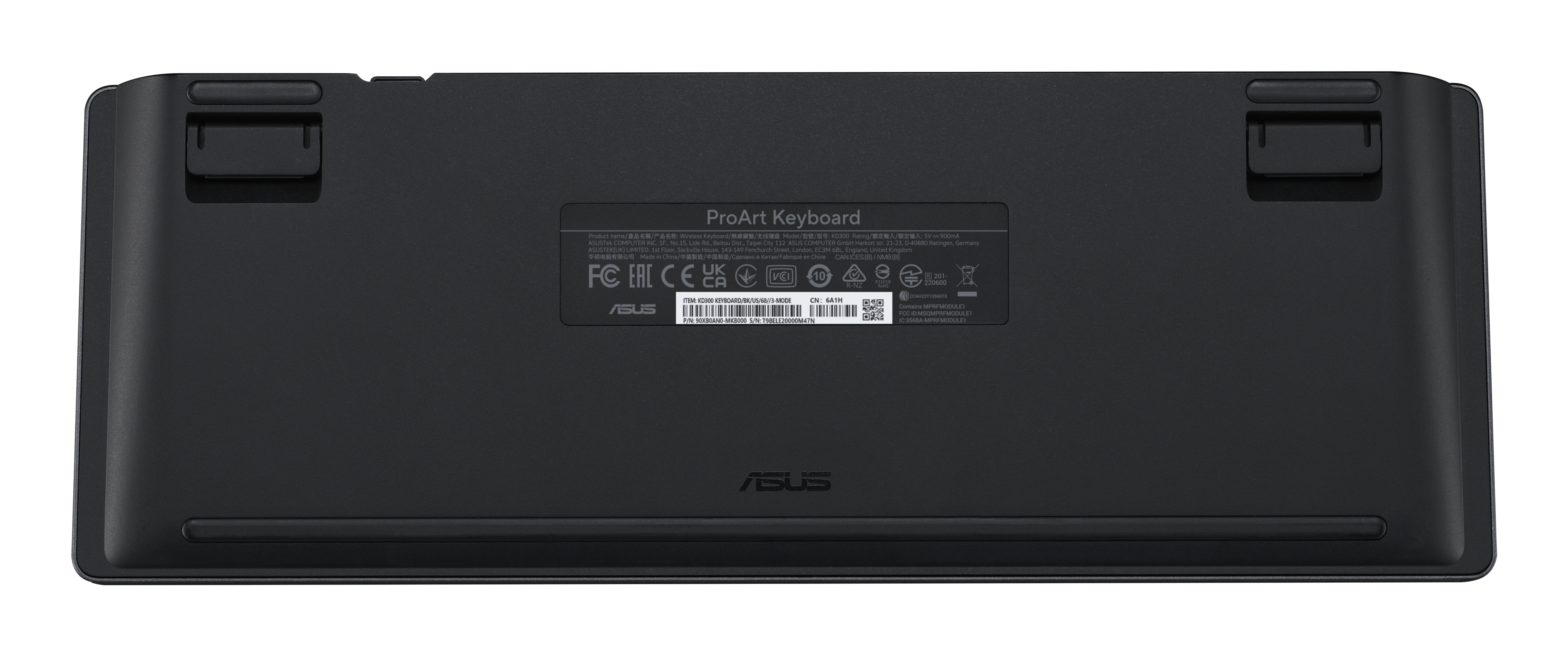 ASUS ProArt KD300 keyboard Home/Office USB + RF Wireless + Bluetooth Black