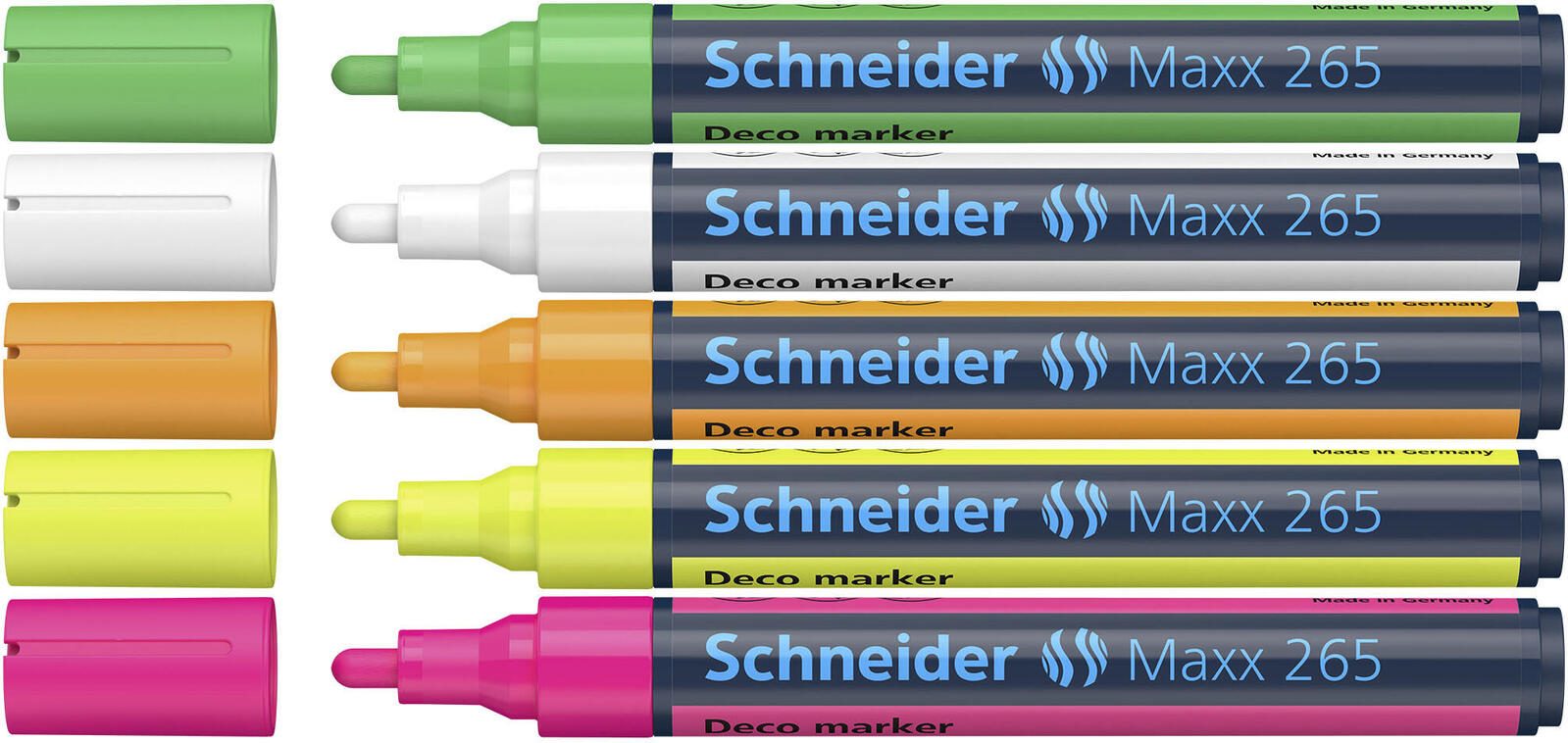 Schneider Schreibger�te 5 Schneider Maxx 265 Kreidemarker farbsortiert 2.0 - 3.0 mm