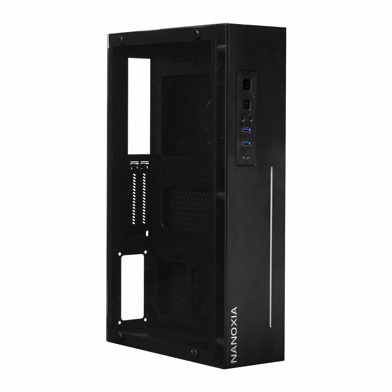 Nanoxia Project S Mini mit Sichtfenster Mini-ITX ohne Netzteil schwarz