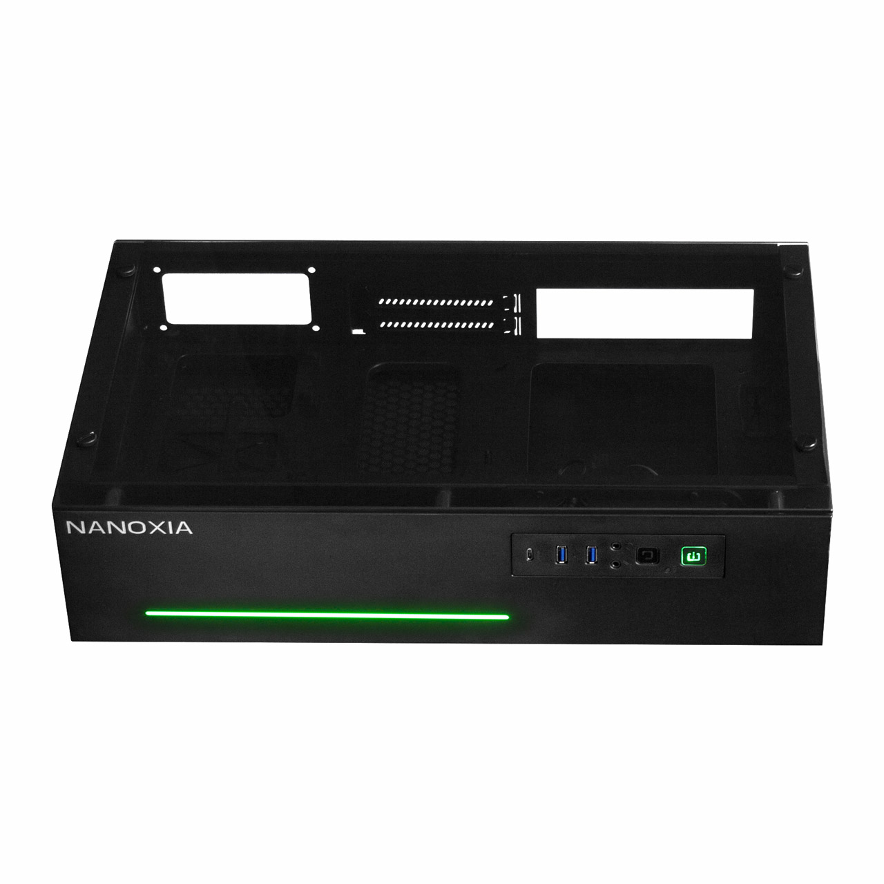 Nanoxia Project S Mini mit Sichtfenster Mini-ITX ohne Netzteil schwarz