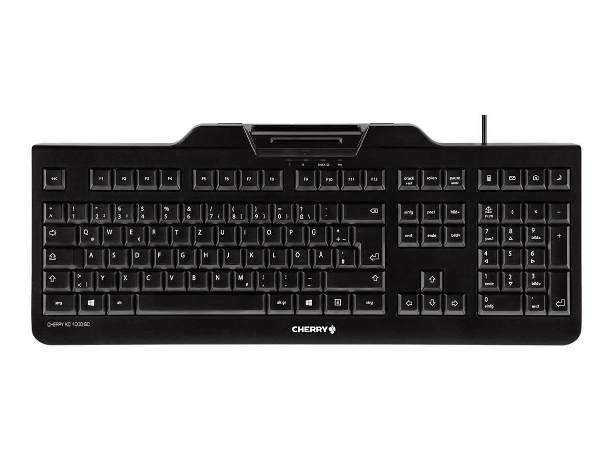 Cherry KC 1000 SC - Tastatur - USB - Schwarz