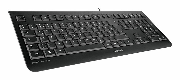 CHERRY KC 1000 keyboard Home/Office USB QWERTY Portuguese Black