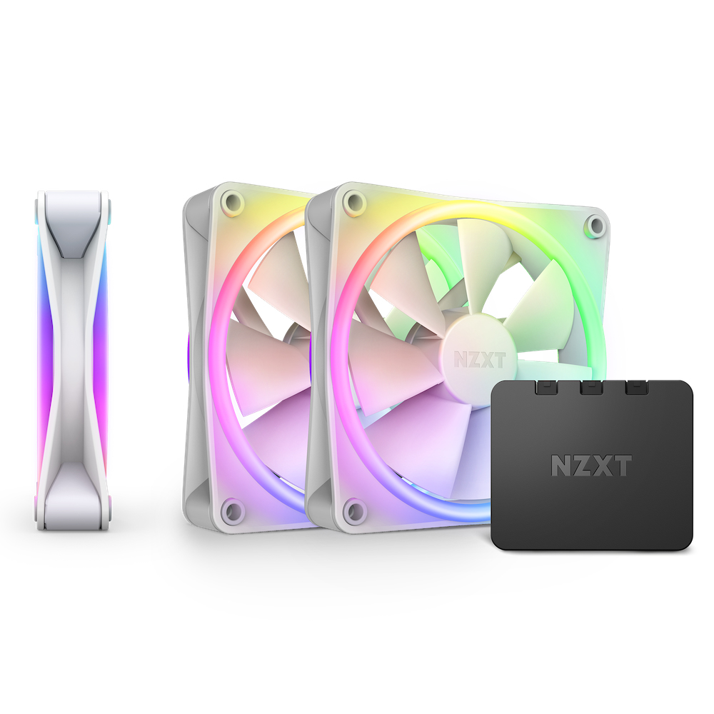 NZXT F120 RGB DUO Triple Pack Boitier PC Ventilateur 12 cm Blanc 3 pi�ce(s)