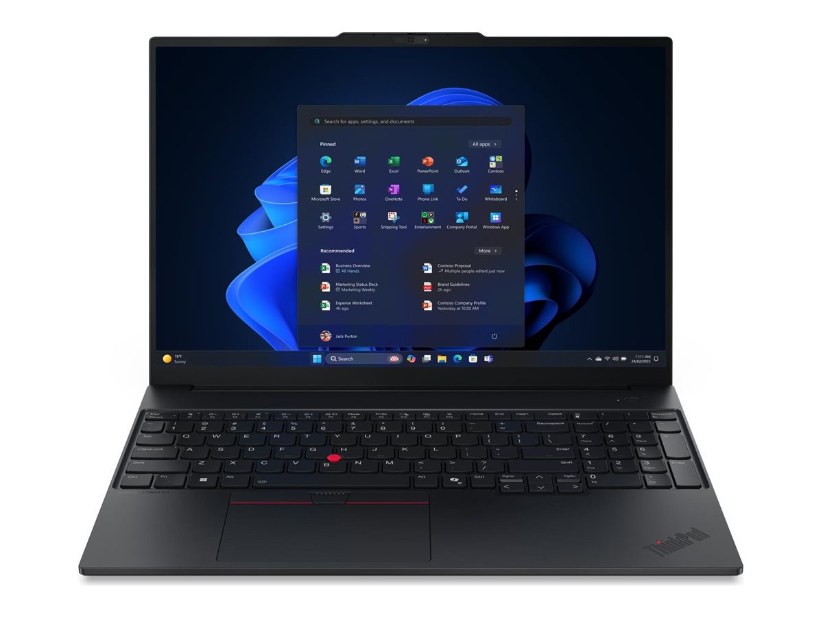Lenovo ThinkPad E16 Gen 4 21Y4 - AMD Ryzen AI 7 445 / 2 GHz - Win 11 Pro - Radeon 840M - 32 GB RAM - 512 GB SSD TCG Opal Encryption 2, NVMe - 40.6 cm (16)