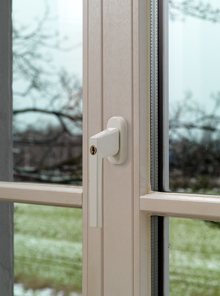ABUS Security-Center ABUS FG110 W SB - Fenster-Verriegelungsgriff - Wei - Wei - Einfarbig - Zylinderschloss