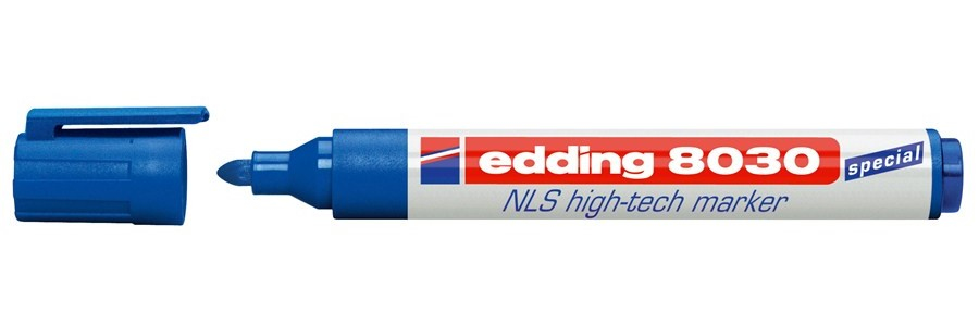Edding 8030 NLS High-Tech permanent marker Bullet tip Blue