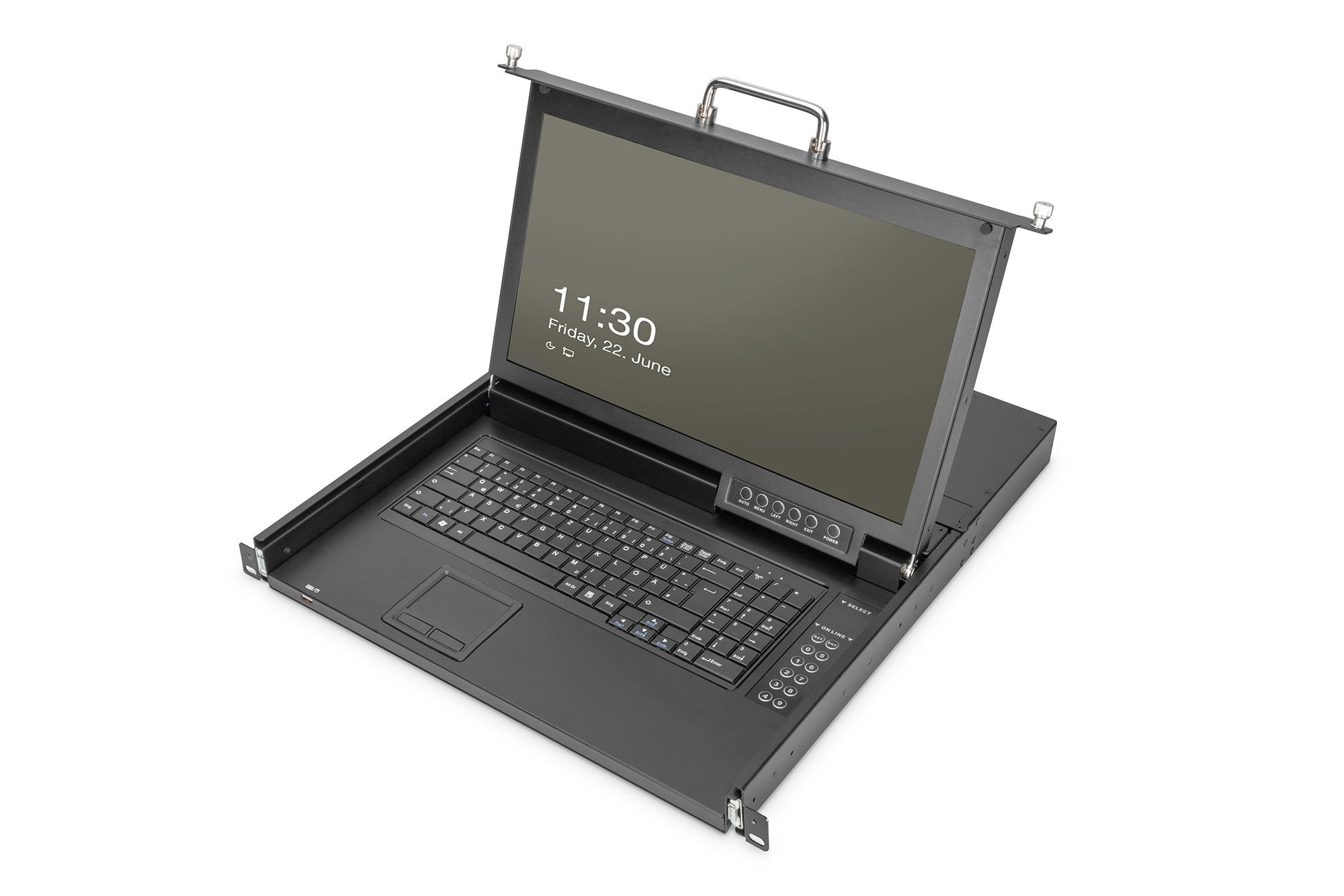 Digitus DS-72220-6GE consola de rack 43,2 cm (17) 1920 x 1080 Pixeles Negro 1U