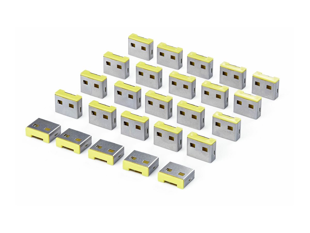 StarTech.com Bouchons de Remplacement pour Bloqueur de Port USB-A, lot de 25 Inserts Verrouillables Compatibles USB-A-PORT-BLOCKER, Caches Antipoussi�re USB-A R�utilisables � Clipser pour PC Portables et de Bureau