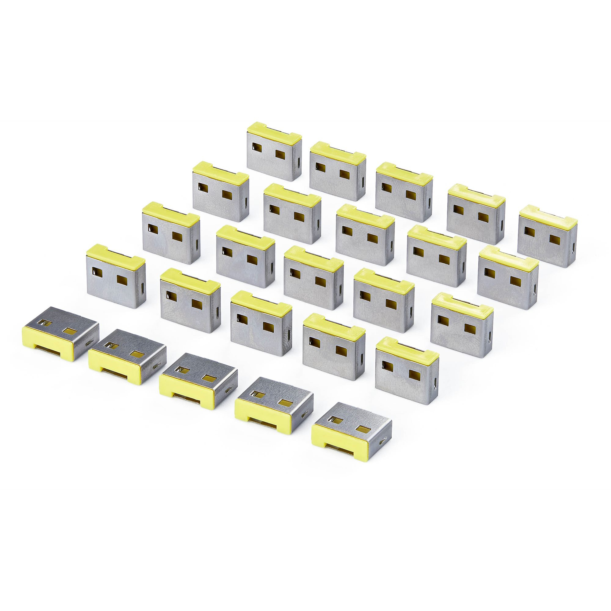 StarTech.com Bouchons de Remplacement pour Bloqueur de Port USB-A, lot de 25 Inserts Verrouillables Compatibles USB-A-PORT-BLOCKER, Caches Antipoussi�re USB-A R�utilisables � Clipser pour PC Portables et de Bureau
