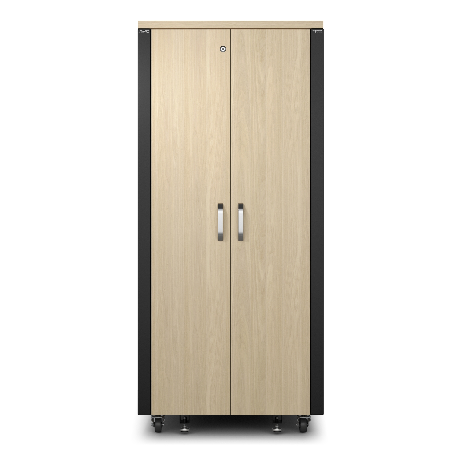 APC NetShelter - Schrank - schallisoliert - Wechselstrom 230 V - Ahorn - 32U - 48.3 cm (19)