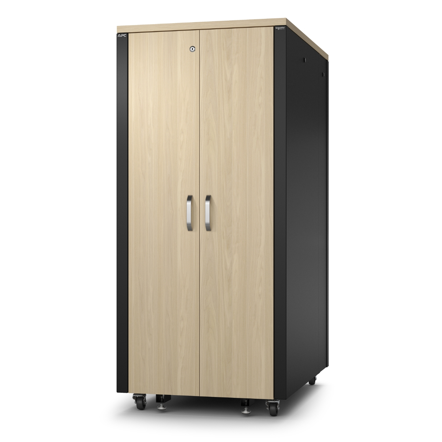 APC NetShelter - Schrank - schallisoliert - Wechselstrom 230 V - Ahorn - 32U - 48.3 cm (19)