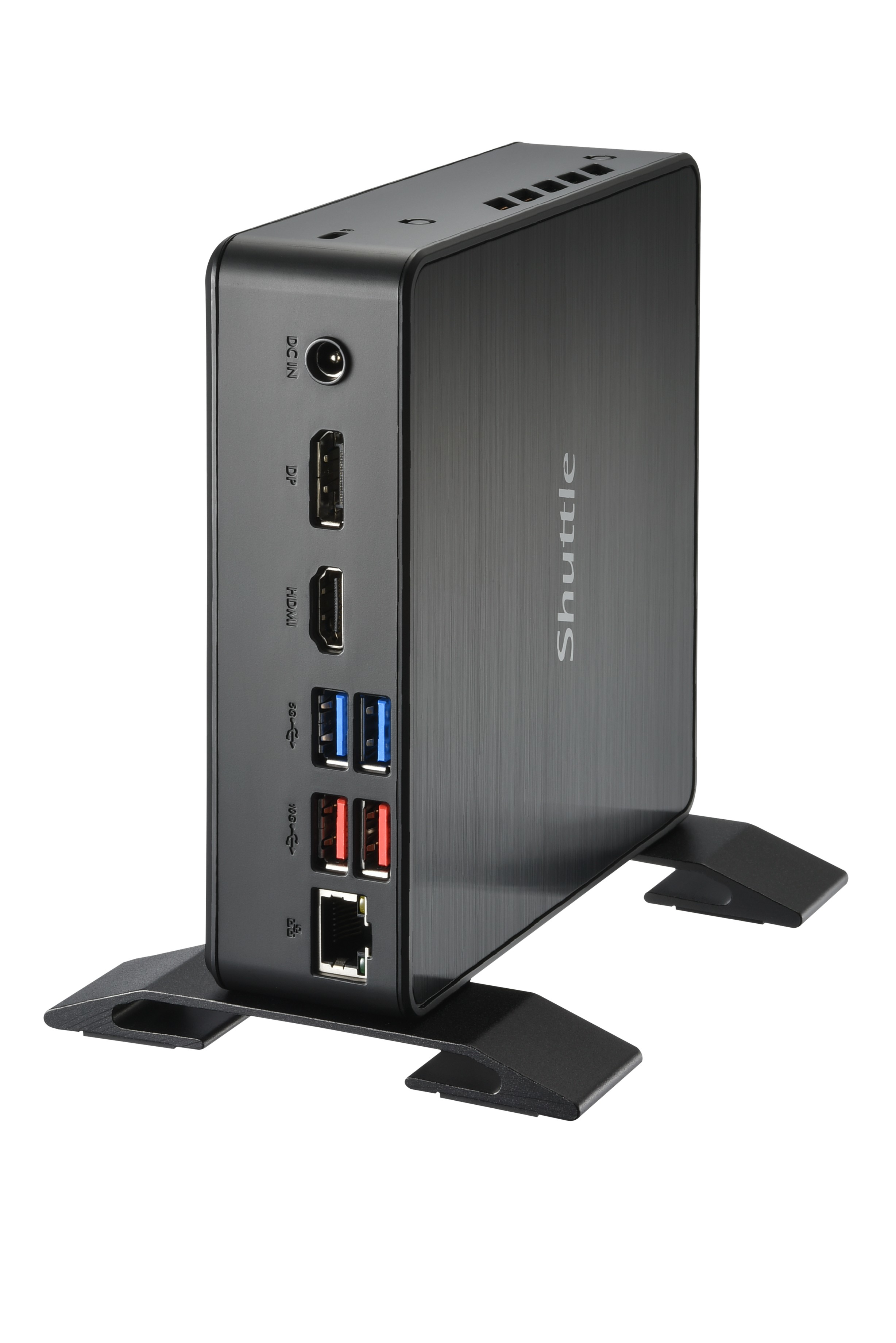 Shuttle Nano PC Systme NC4010XA, Intel Celeron 7305, 4GB RAM, 128GB M.2 SSD, 1x HDMI, 1x DP,1xUSB-C/DP, 6x USB3.2, 1x 2.5 bay, 2x M.2, 1x LAN, VESA