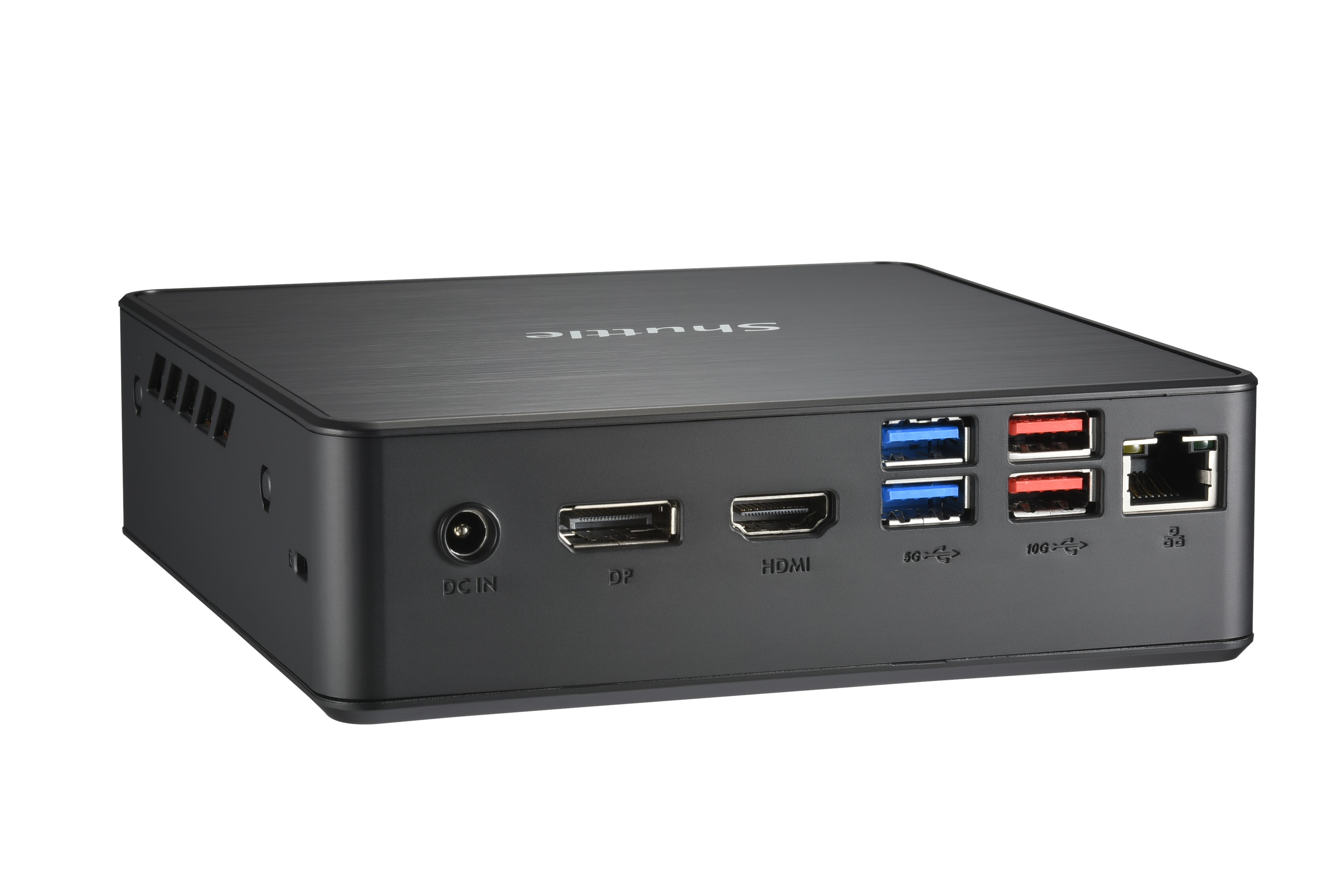 Shuttle Nano PC Systme NC4010XA, Intel Celeron 7305, 4GB RAM, 128GB M.2 SSD, 1x HDMI, 1x DP,1xUSB-C/DP, 6x USB3.2, 1x 2.5 bay, 2x M.2, 1x LAN, VESA