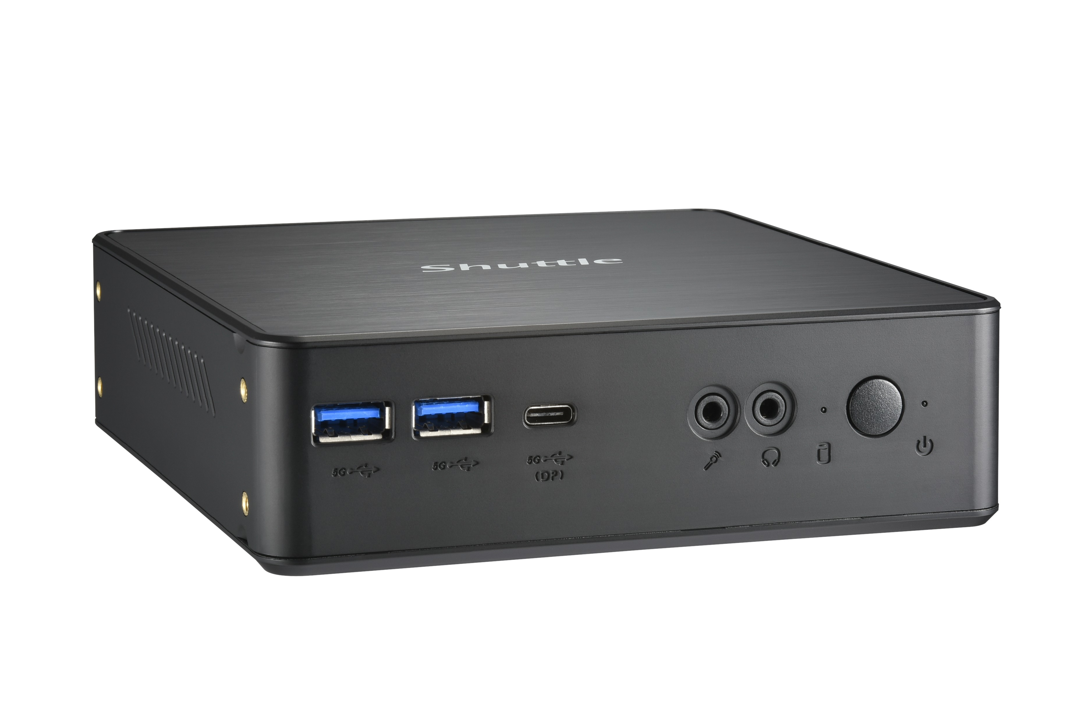 Shuttle Nano PC Systme NC4010XA, Intel Celeron 7305, 4GB RAM, 128GB M.2 SSD, 1x HDMI, 1x DP,1xUSB-C/DP, 6x USB3.2, 1x 2.5 bay, 2x M.2, 1x LAN, VESA