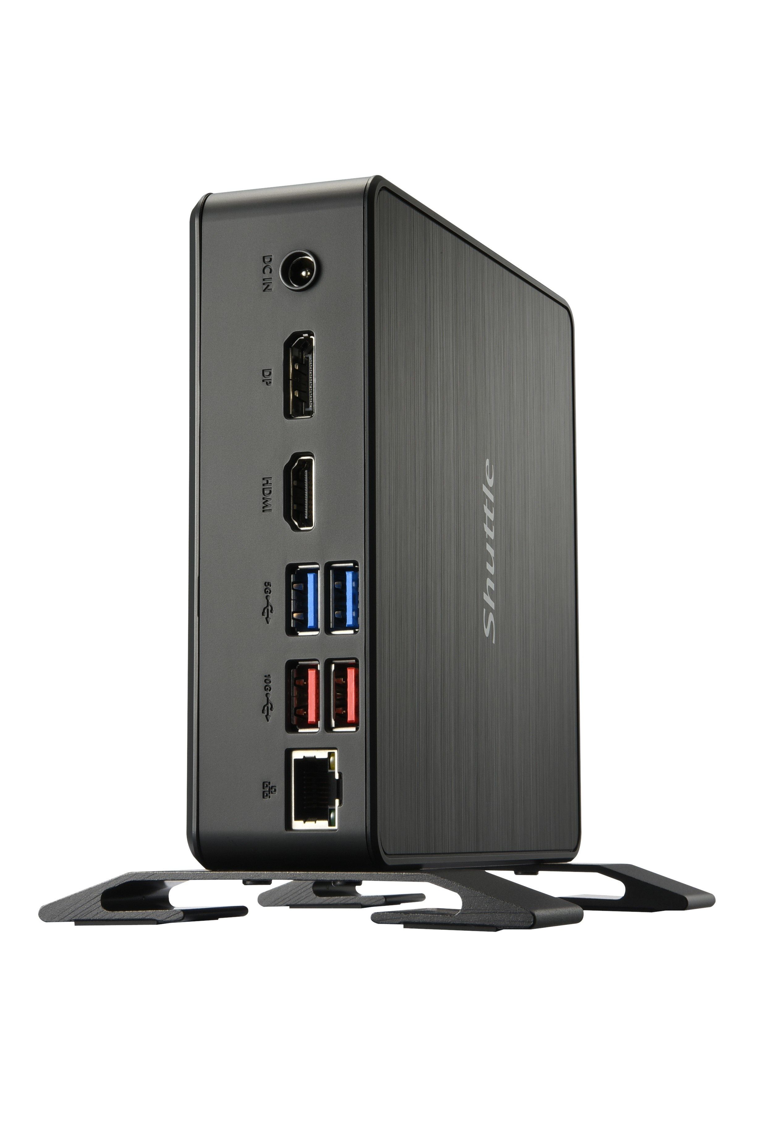 Shuttle Nano PC Systme NC4010XA, Intel Celeron 7305, 4GB RAM, 128GB M.2 SSD, 1x HDMI, 1x DP,1xUSB-C/DP, 6x USB3.2, 1x 2.5 bay, 2x M.2, 1x LAN, VESA