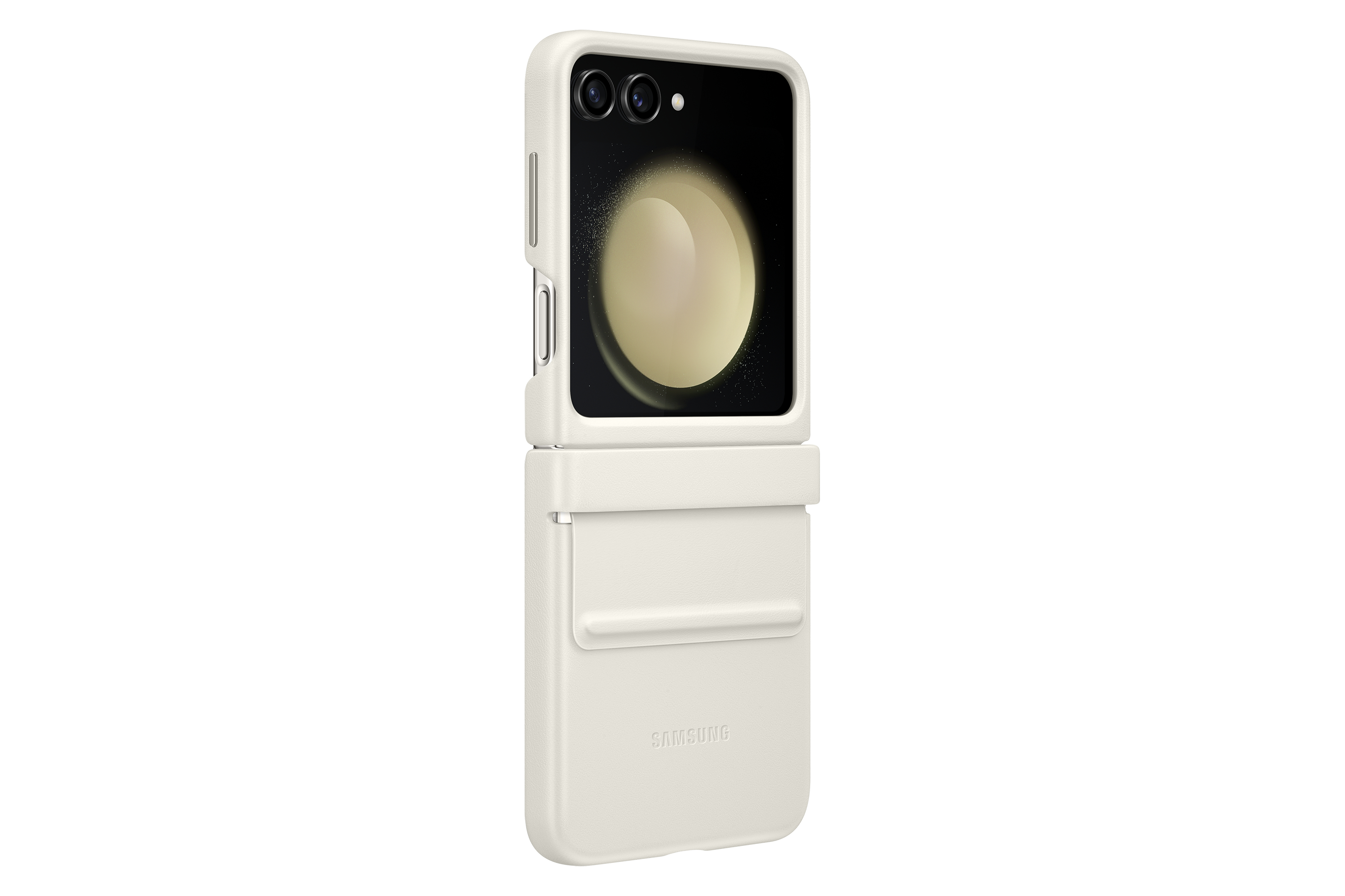 Samsung Flap ECO-Leather Case fr Galaxy Flip5 Cream