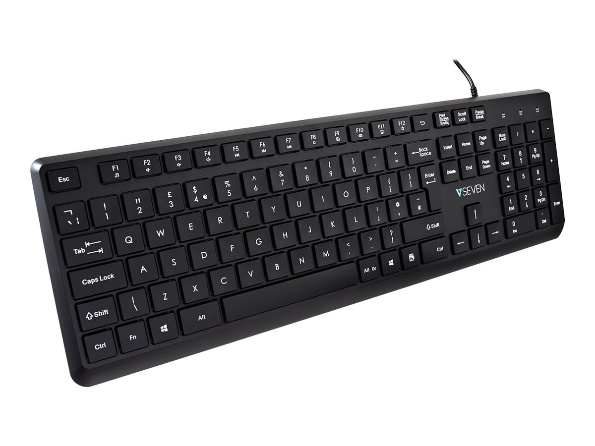 V7 USB PRO KEYBOARD MOUSE UK - Tastatur - QWERTY