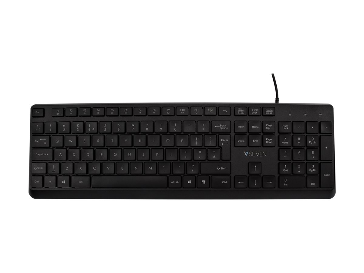 V7 USB PRO KEYBOARD MOUSE UK - Tastatur - QWERTY