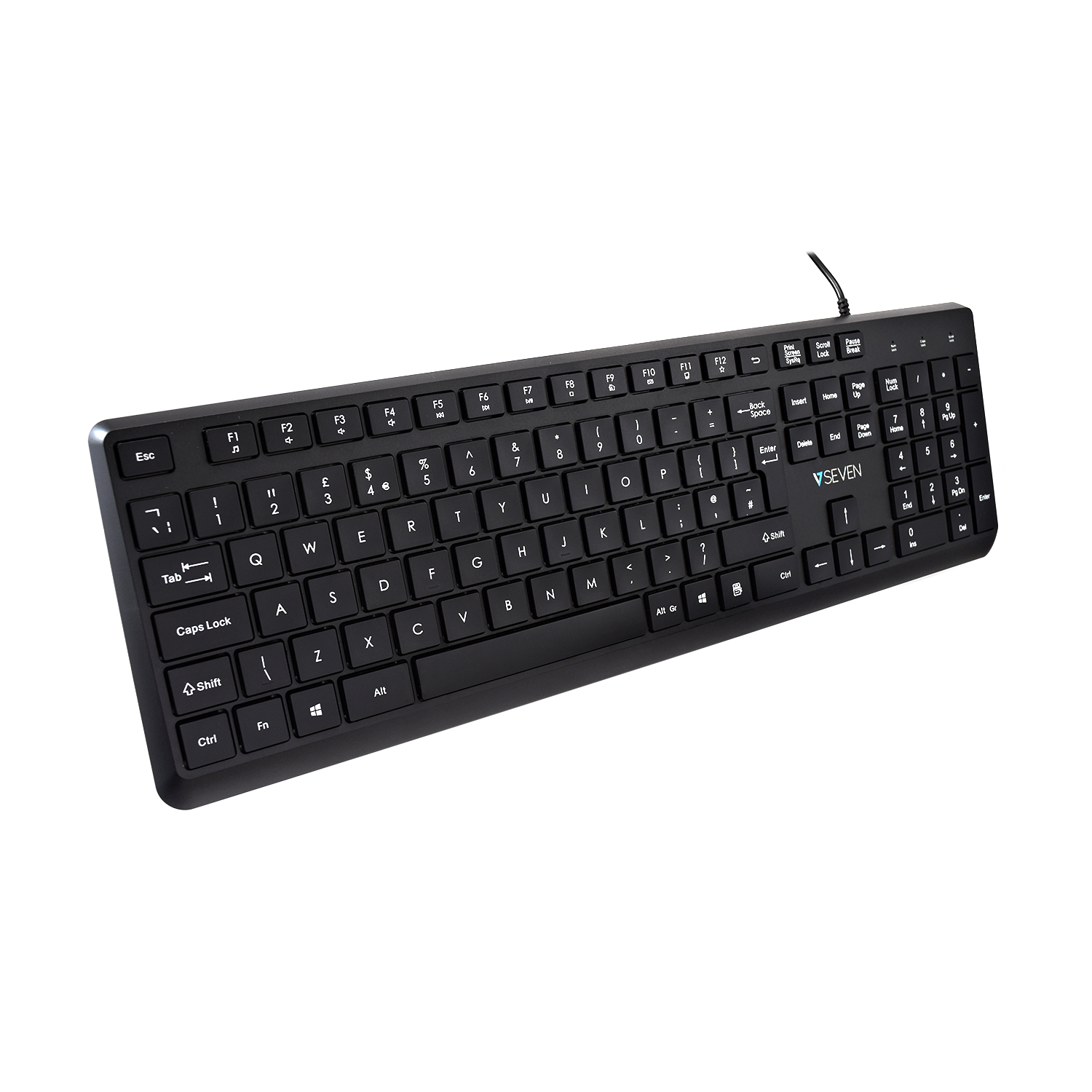 V7 USB PRO KEYBOARD MOUSE UK - Tastatur - QWERTY