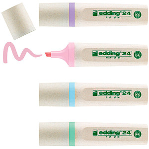 EDDING Leuchtmarker 24 EcoLine Pastell 4 St�ck assortiert