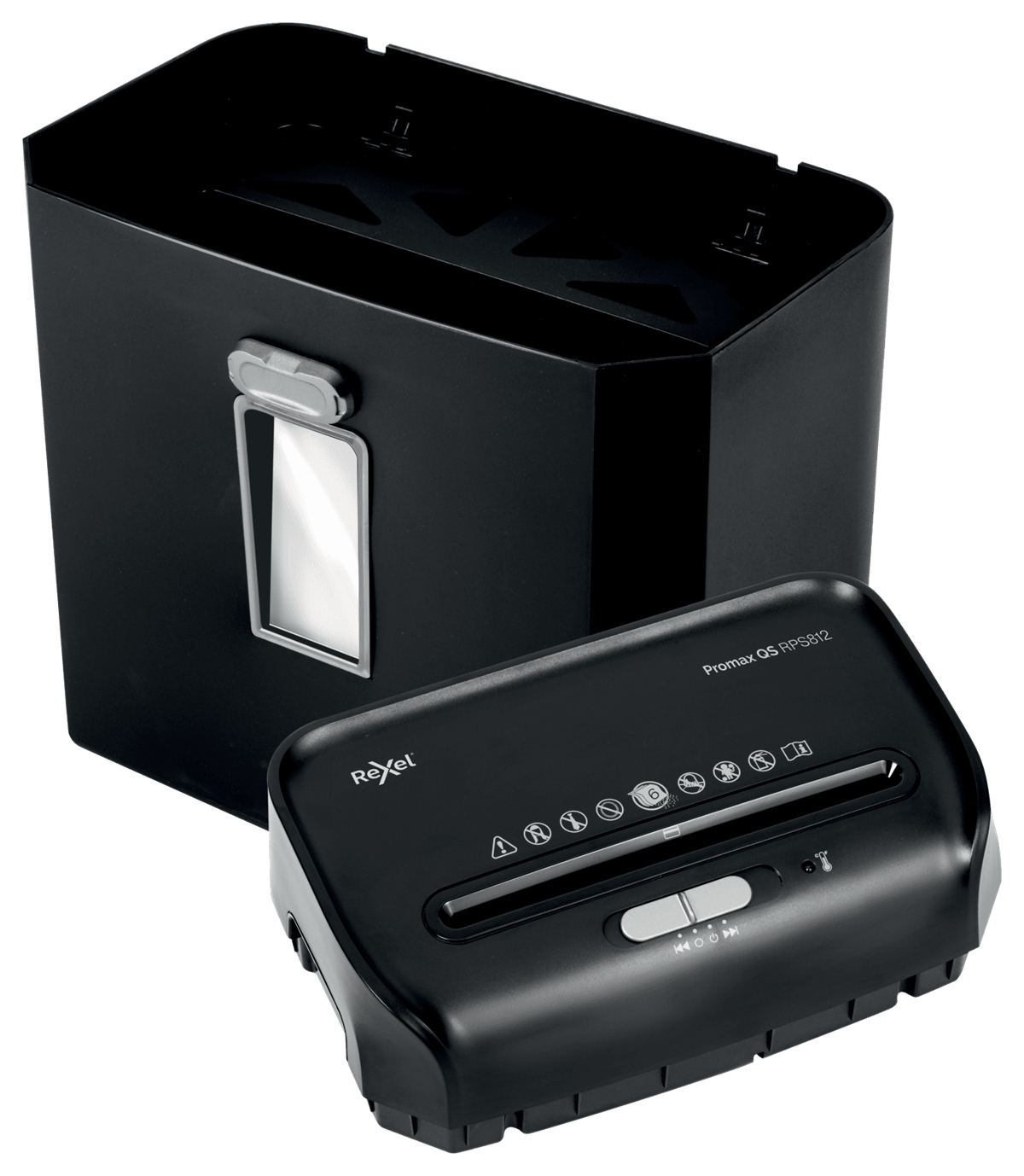 Rexel ProMax RPS812 distruggi documenti Taglio a striscia 60 dB 22 cm Nero