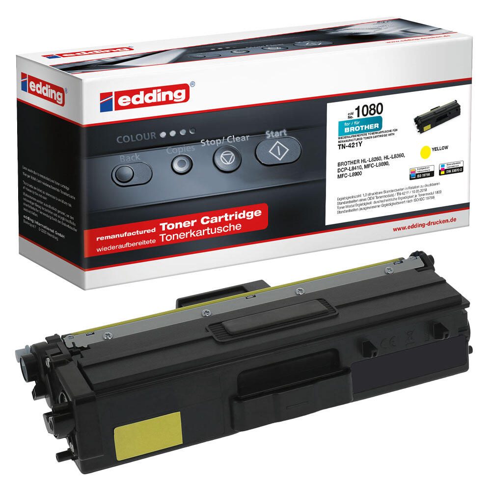 EDDING EDD-1080 gelb Toner ersetzt brother TN-421Y