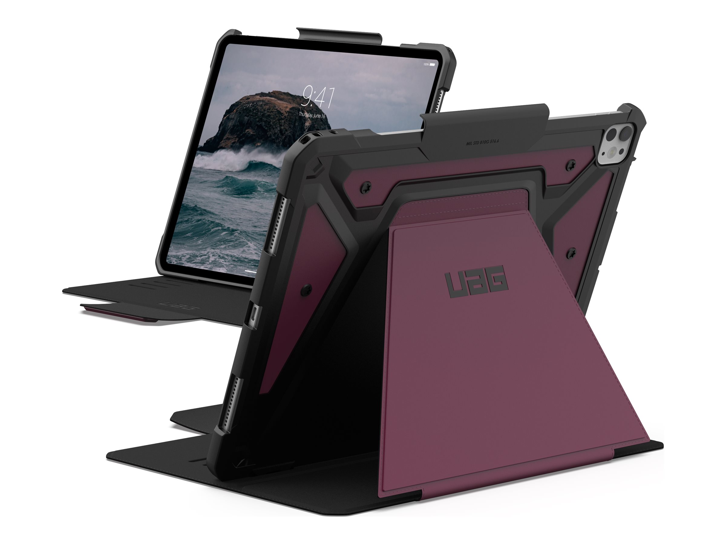 Urban Armor Gear UAG - Flip-Hlle fr Tablet - widerstandsfhig - Polyurethan (PU)