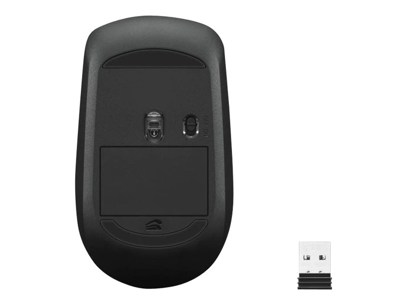 Lenovo 400 - Maus - rechts- und linkshndig - optisch - 3 Tasten - kabellos - 2.4 GHz - kabelloser Empfnger (USB)