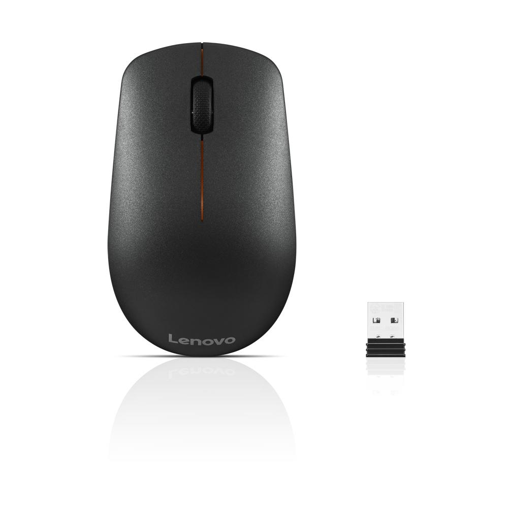Lenovo 400 - Maus - rechts- und linkshndig - optisch - 3 Tasten - kabellos - 2.4 GHz - kabelloser Empfnger (USB)