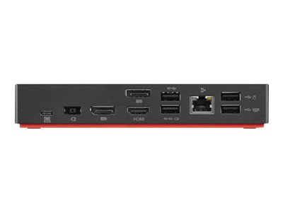 Lenovo 40AS0090EU laptop dock/port replicator Wired USB 3.2 Gen 1 (3.1 Gen 1) Type-C Black
