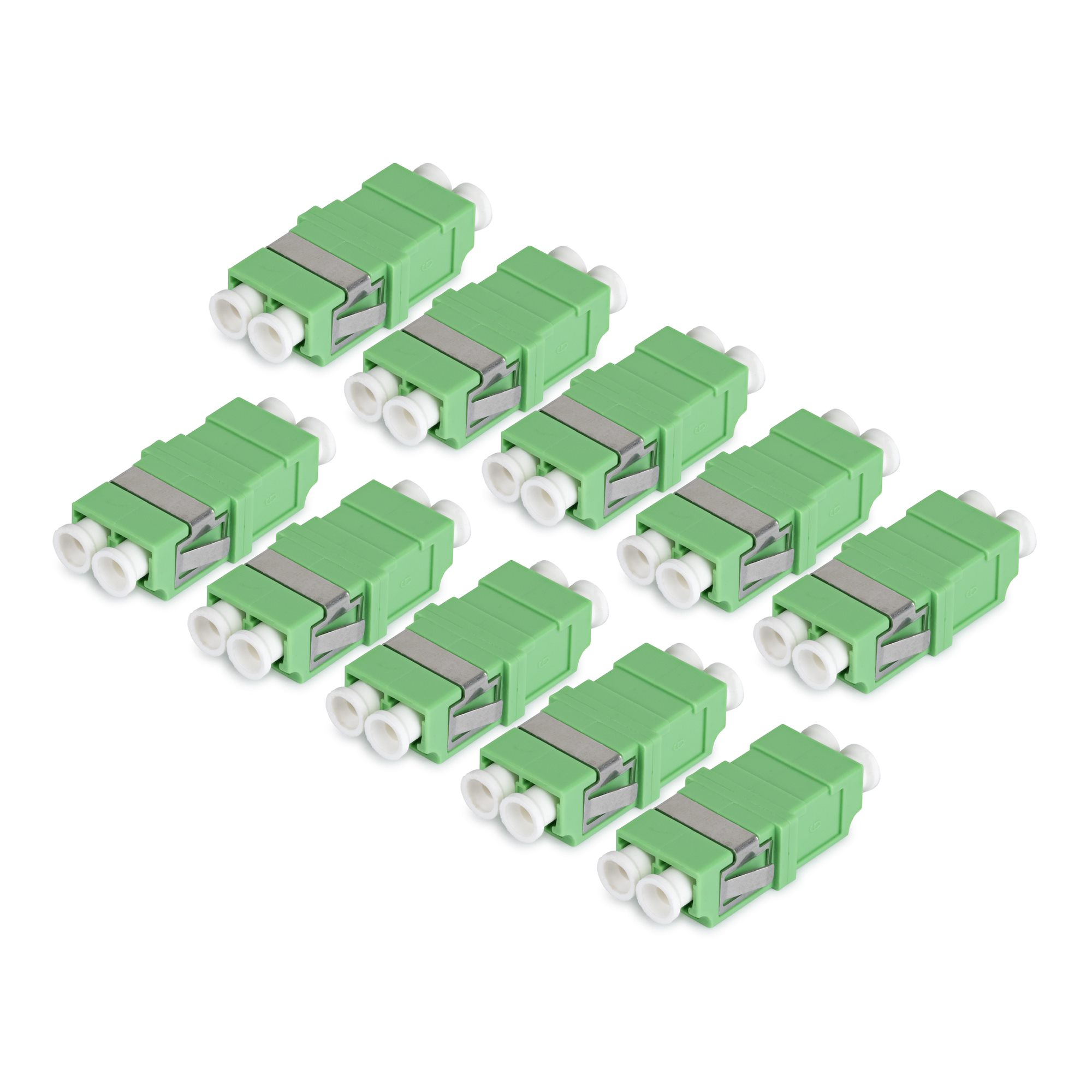 StarTech.com Coupleur LC vers LC, Lot de 10, OS2 Monomode SC Empreinte Coupleur Fibre Optique LC Sans Bride, Adaptateur Duplex LC/APC