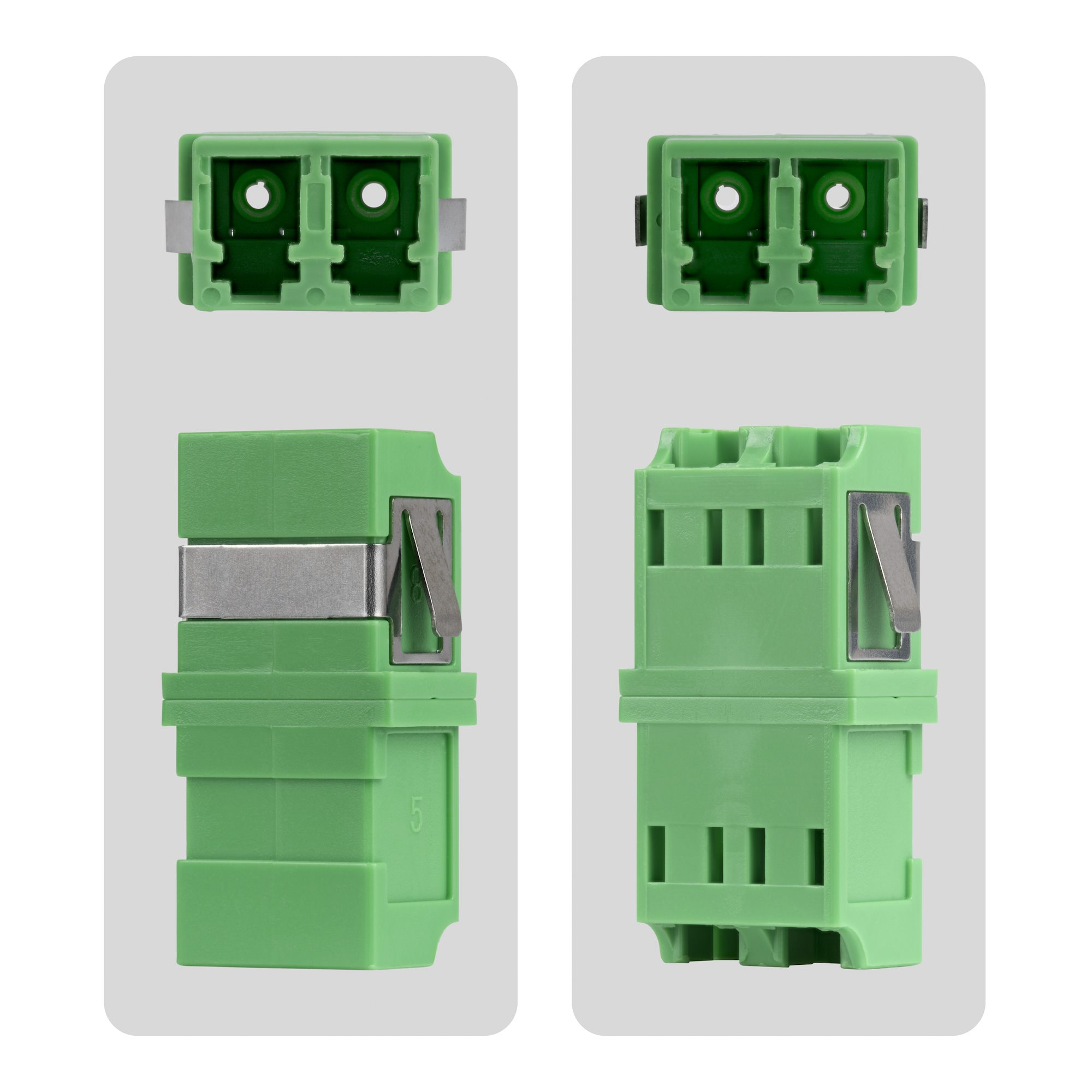 StarTech.com Coupleur LC vers LC, Lot de 10, OS2 Monomode SC Empreinte Coupleur Fibre Optique LC Sans Bride, Adaptateur Duplex LC/APC