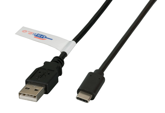 EFB Elektronik K5258SW.0,5 cavo USB 0,5 m USB 2.0 USB A USB C Nero