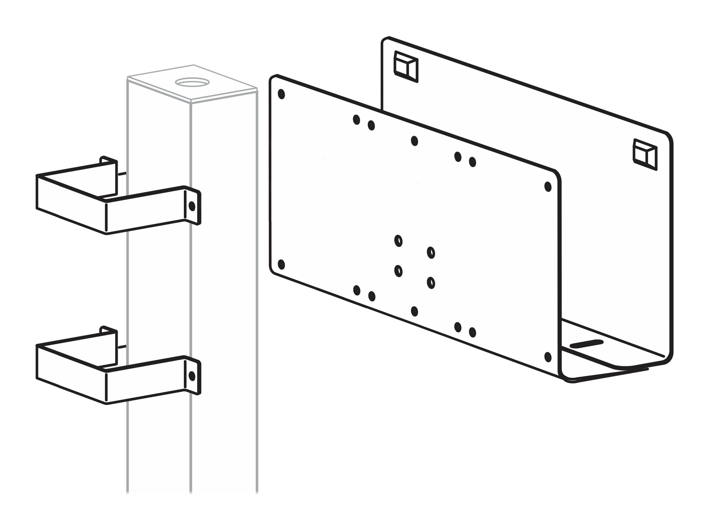 Ergotron BRACKETMOUNT PERIPH TO 3X3 POST