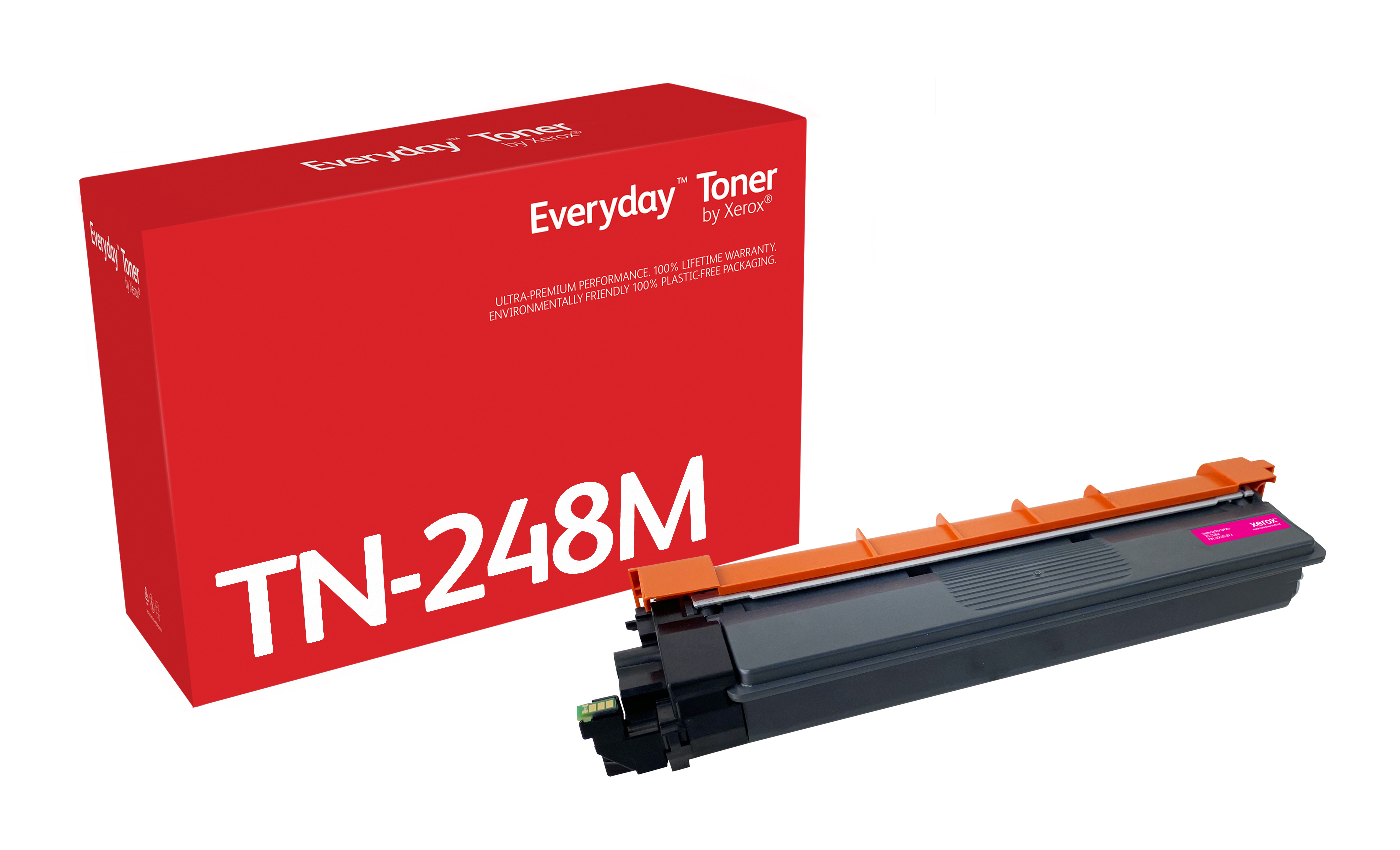 Xerox Everyday Magenta Toner by compatible with Brother TN248M, Standard capacity