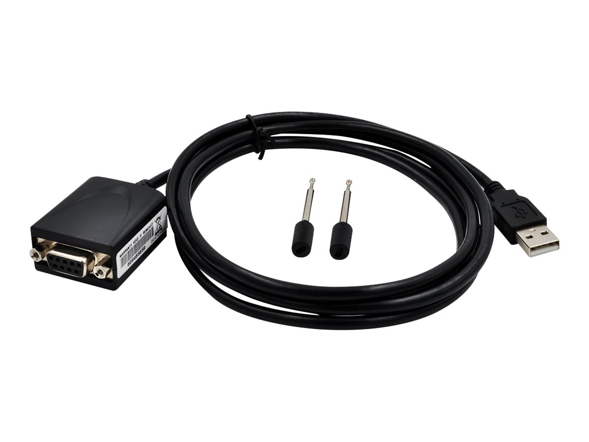 EXSYS EX-1311-2F serial cable Black 1.8 m USB Type-A DB-9