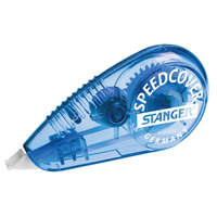 Stanger Speedcover nastro di correzione 12 m Blu, Trasparente 12 pz
