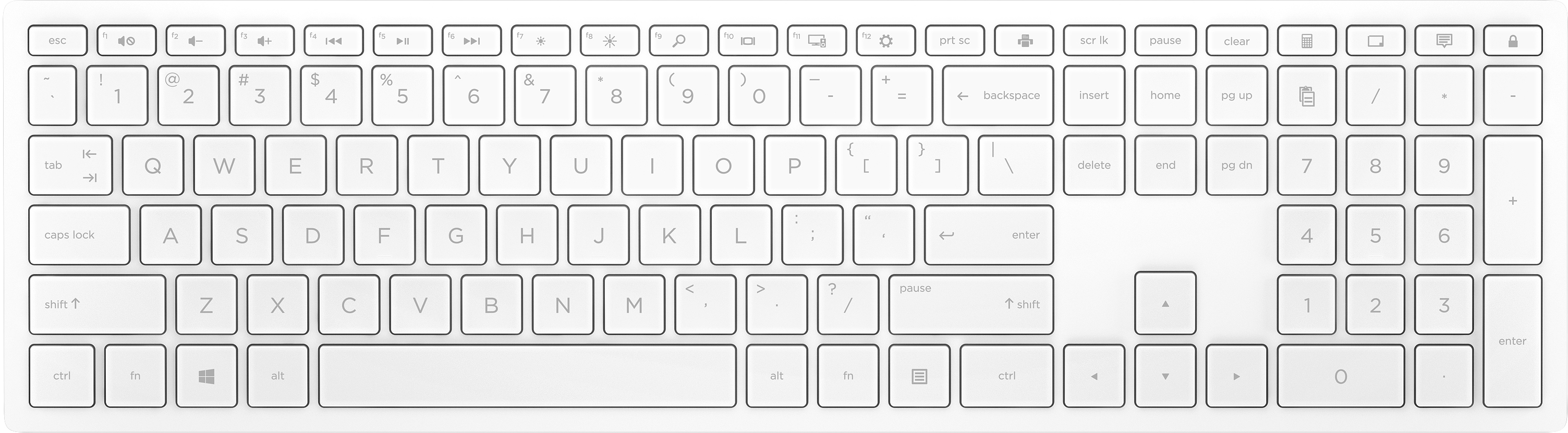 HP Teclado inal�mbrico Pavilion 600 blanco