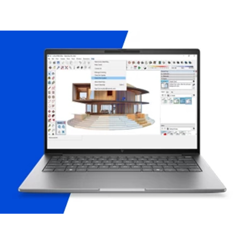 HP DK3A5ET ordenador portatil Copilot+ PC 35,6 cm (14) 2.5K 64 GB DDR5-SDRAM 1 TB SSD Wi-Fi 7 (802.11be) Windows 11 Pro AI Workstation, AI PC Plata