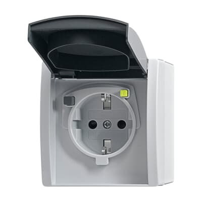 Busch-Jaeger 3120 EWB-53 presa energia CEE 7/3 Grigio