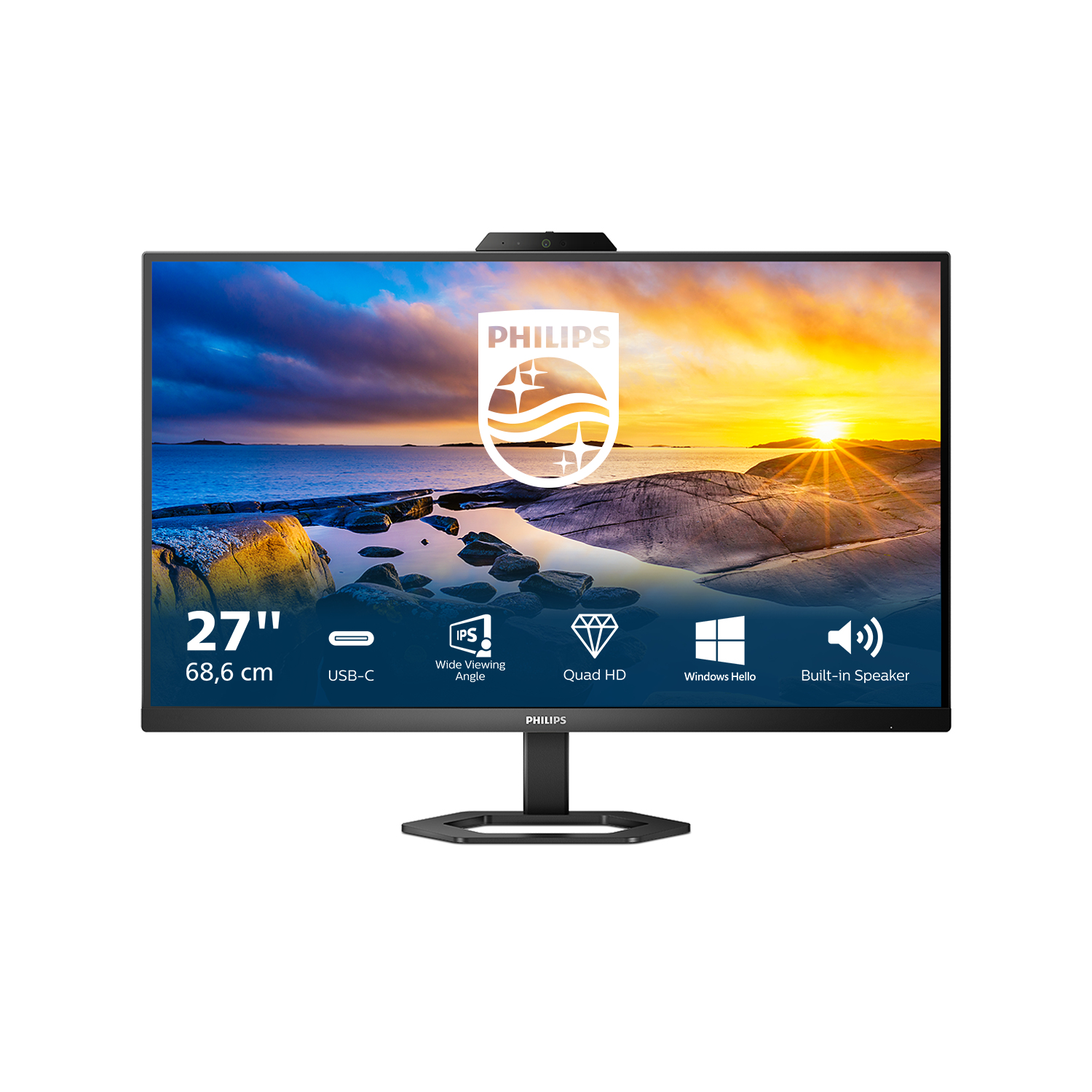 Philips 5000 series 27E1N5600HE/00 Monitor PC 68,6 cm (27) 2560 x 1440 Pixel Quad HD LCD Nero