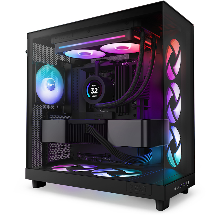 NZXT RF-U24HF-B1 syst�me de refroidissement d ordinateur Boitier PC Ventilateur Noir